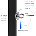 Pikkukuva 2 / 5: INF Erittäin vahva neodyymimagneetti / kalastusmagneetti Hopea 20 mm
