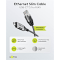 Miniatyrbillede 2 af 11: Ethernet-kabel USB-C™ 3.1 til RJ45, Slim, 7,5 m