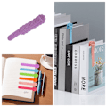 Pikkukuva 1 / 4: 2 minimalistisen silikonikirjanmerkin setti Violetti