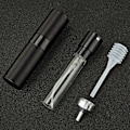 Miniatyrbillede 2 af 6: Genopfyldelig parfume sprayflaske glasflaske legeringsskal 8 ml Sort
