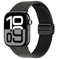 Pikkukuva 2 / 4: Aito nahkaranneke Apple Watchille Harmaa L