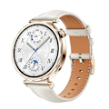 Miniatyrbillede 1 af 6: INF Urrem i læder til Huawei Watch GT5 - 18MM Hvid + guld