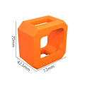 Miniatyrbillede 4 af 5: EVA flydende etui flyde etui til actionkamera GoPro 11 / GoPro 11 Mini Orange