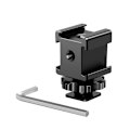 Miniatyrbild 1 av 2: Tre-Head Hot Shoe Base Camera Hot Shoe Adapter Svart