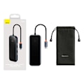 Miniatyrbillede 3 af 11: Hub 5in1 Baseus AcmeJoy-serien USB-C til 2xUSB 3.0 + USB 2.0 + USB-C PD + HDMI (mørkegrå)