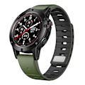 Miniatyrbild 1 av 3: Garmin N54 Norman magnetiskt klockarmband Svart + Grön 22 mm