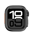 Miniatyrbillede 3 af 6: Robust Metal Etui til Apple Watch Series 10 46mm Sort