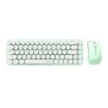 Miniatyrbild 1 av 2: Trådlöst tangentbord + mus set MOFII Bean 2.4G (Vit-Grön)