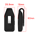 Miniatyrbillede 3 af 8: Stålclipsspænde til Huawei Band 10/9/8 - Silikone Sort