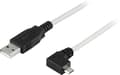 Miniatyrbillede 1 af 3: USB 2.0 type A to right-angled Micro-B USB, 5-pin, 2m
