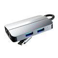 Miniatyrbillede 4 af 4: 5-i-1 USB-C Hub med Ethernet, SD/TF-kortlæser