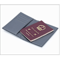 Miniatyrbild 4 av 4: Lyxigt passfodral i fårskinn - RFID-blockerande reseplånbok Grå
