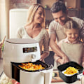 Miniatyrbillede 4 af 5: Engangsbagepapir til Airfryer non-stick 18 cm 100-pak Hvid