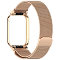 Miniatyrbild 2 av 3: Klockarmband för Xiaomi Mi Band 8 Pro - Metallram med Milanese Loop Guld