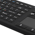 Miniatyrbild 3 av 6: Wireless Keyboard w/ touchpad, silicone, IP65, 2,4 GHz,black