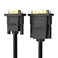 Miniatyrbillede 3 af 6: DVI (24+1) til VGA-kabelventil EABBG 1,5m, 1080P 60Hz (sort)
