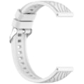 Miniatyrbillede 4 af 4: Huawei GT5/GT5 Pro Strap - Tekstureret silikone erstatningsbånd Hvid