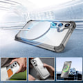 Miniatyrbillede 3 af 5: Elegant Transparent Sort Etui til Samsung S23 Ultra