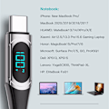 Miniatyrbillede 1 af 4: 100W Digital Display USB-C Kabel - Flettet Blå 1M