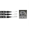 Miniatyrbild 1 av 4: Metalliska markörpennor, 3-pack Silver