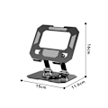 Miniatyrbild 2 av 6: Bärbar stativ - Ergonomisk design för optimal visning Svart