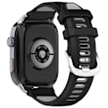 Miniatyrbillede 9 af 9: Stilfuld silikonerem til Huawei Watch D2 Sort+grå