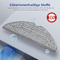 Miniatyrbild 3 av 8: 8-pack Dubbelvibration med Conner Mop Pad för Roborock S8/S8+/S8 Plus Grå