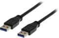 Miniatyrbild 1 av 3: USB 3.2 gen 1 cable, Type A ma, Type A ma, 1m, black