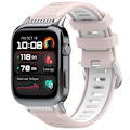 Miniatyrbillede 3 af 3: Silikone urrem til Huawei Watch D2 Pink + hvid