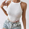 Miniatyrbillede 4 af 6: Elegant Tassel Vest - Stilfuld & Chic M