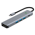 Pikkukuva 1 / 4: 5-in-1 USB-C Hub: 4K30Hz + 3xUSB3.0 - Malli 2319