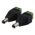 Miniatyrbild 2 av 4: 2-pin Terminal block to 5.5 DC, 2-Pack, Screw, 5.5 DC male