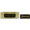 Miniatyrbild 2 av 5: HDMI to DVI cable, Full HD @60Hz, 0.5m, black/white