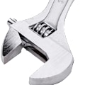 Miniatyrbild 3 av 5: Justerbar nyckel 8" Deli Tools EDL008A (silver)