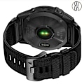 Miniatyrbillede 3 af 3: Hurtigudløsende nylonrem til Garmin Fenix 5X 6X 7X Tactix 7 Pro Sort 22 mm