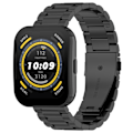 Miniatyrbillede 4 af 5: Urrem i rustfrit stål til Huami, Garmin, Vivomove og Huawei Sort