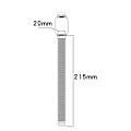 Miniatyrbild 3 av 7: Klockarmband för Xiaomi Mi Band 8 Pro - Metallram med Milanese Loop Silver