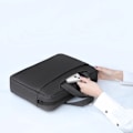 Miniatyrbillede 4 af 4: Laptop-taske Opgraderet airbag skuldertaske messenger taske Sort M