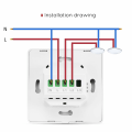 Miniatyrbild 4 av 7: INF Smart switch - Wifi strömbrytare 2-polig