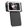 Miniatyrbillede 3 af 3: Mobillinse APEXEL APL-HB100FL23 100 mm makro med LED (sort)