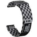 Miniatyrbillede 1 af 5: Garmin Fenix 8 Nylon Vævet Rem - Sort Grå 22 mm