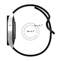 Miniatyrbild 3 av 7: Klockarmband i Silikon för Flera Märken och Modeller Samsung Galaxy Watch 3 45 mm/Gear S3 Classic/Frontier, Huawei Watch Mörkgrå