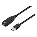 Miniatyrbild 1 av 5: PRIME USB 3.0 extens cable active TypeA ma>TypeA fe 2m blue