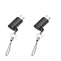 Pikkukuva 1 / 3: 2-Pack Type-C naaras - Android uros -sovitin johdolla - Lataus ja tiedonsiirto