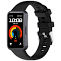 Miniatyrbillede 1 af 9: Blød flydende silikonestrop til Huawei Band 9 & Band 8 Sort