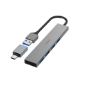 Miniatyrbild 1 av 6: Hubb USB-A 3.2 4x-Portar 5 Gbit/s USB-C-Adapter
