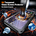 Miniatyrbillede 2 af 8: Samsung Galaxy S24 FE Cover, 9H Hærdet Glas Bagside Sort