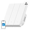 Miniatyrbild 6 av 11: M5-3C-80W WiFi Matter smart väggbrytare (3-kanals, för ram)