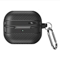 Miniatyrbillede 1 af 5: Beskyttende etui i kulfiber til Samsung Galaxy Buds3/3pro Sort