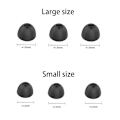 Miniatyrbild 3 av 5: Öronkuddar för Samsung Galaxy Buds 2 in-ear hörlurar 3,8 mm 3 par Svart